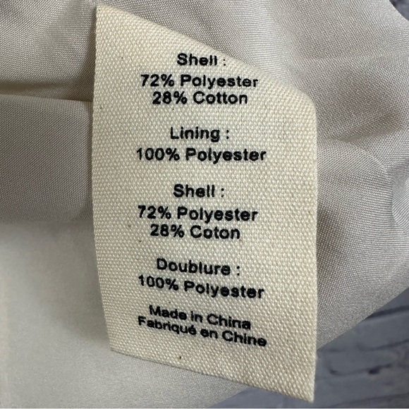 L’AGENCE Kenzie Double Breasted Blazer Shoulder Pads Ecru-Gold Check 16 NWT - Picture 10 of 13